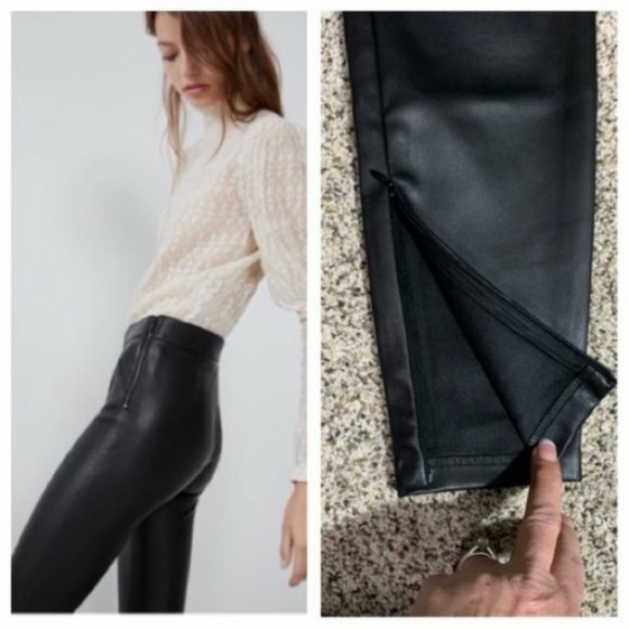 Zara leather pants - Picture 3 of 3